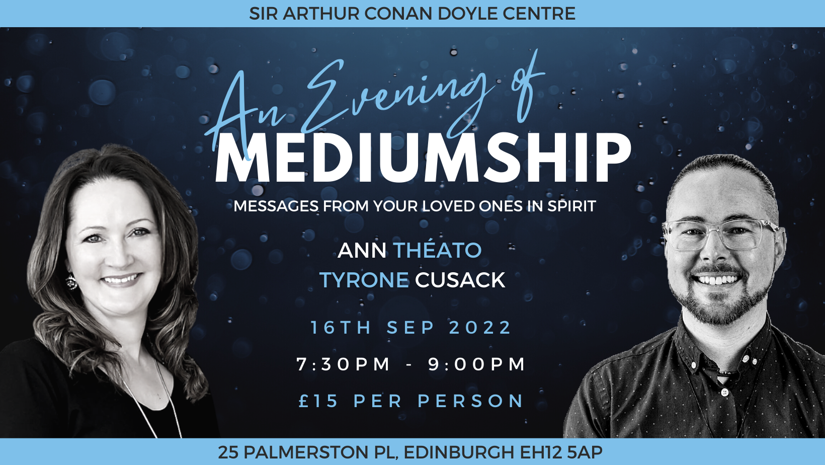 Evening of Mediumship | Ann Théato & Tyrone Cusack